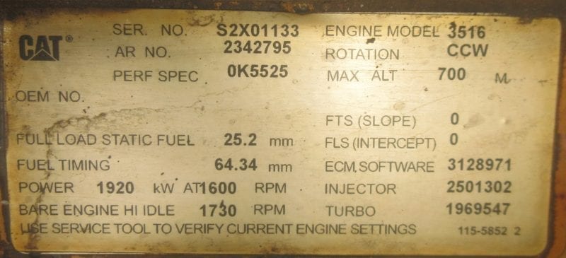 Caterpillar 3516 Marine Propulsion Engine | Cat 3516 Propulsion Engine